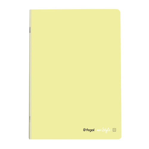 Caderno agrafado A5 Fegol (60f) neo style pastel pautado - Sílaba