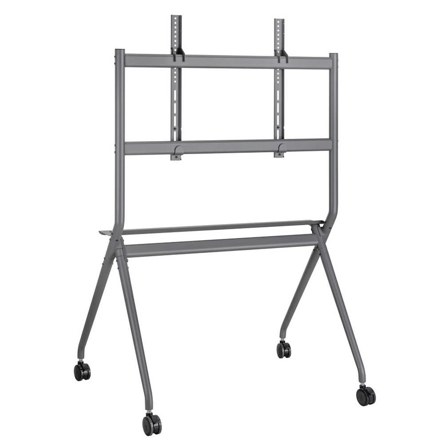 Height-adjustable floor stand for monitor