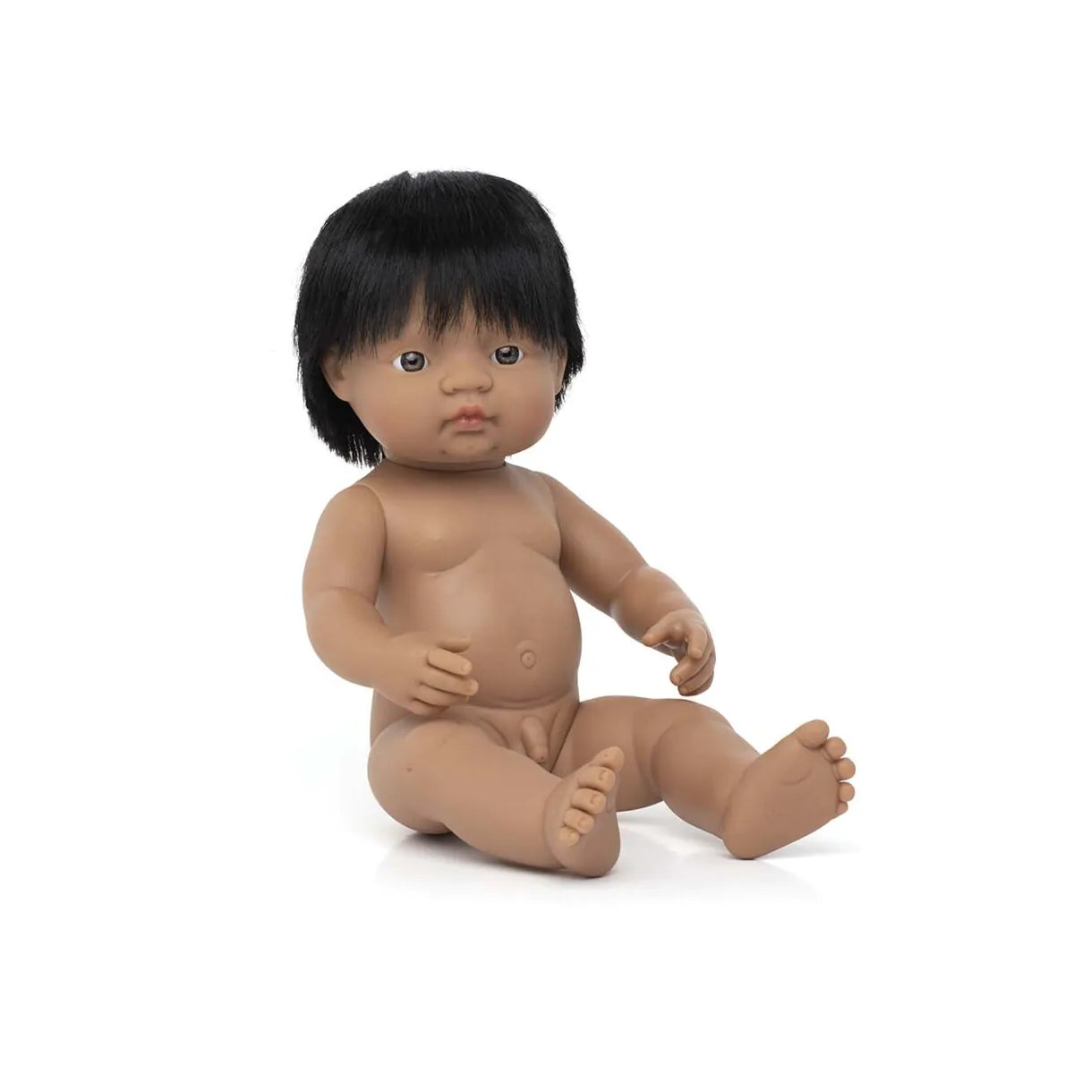 Boneco latino-americano c/ cabelo 40cm