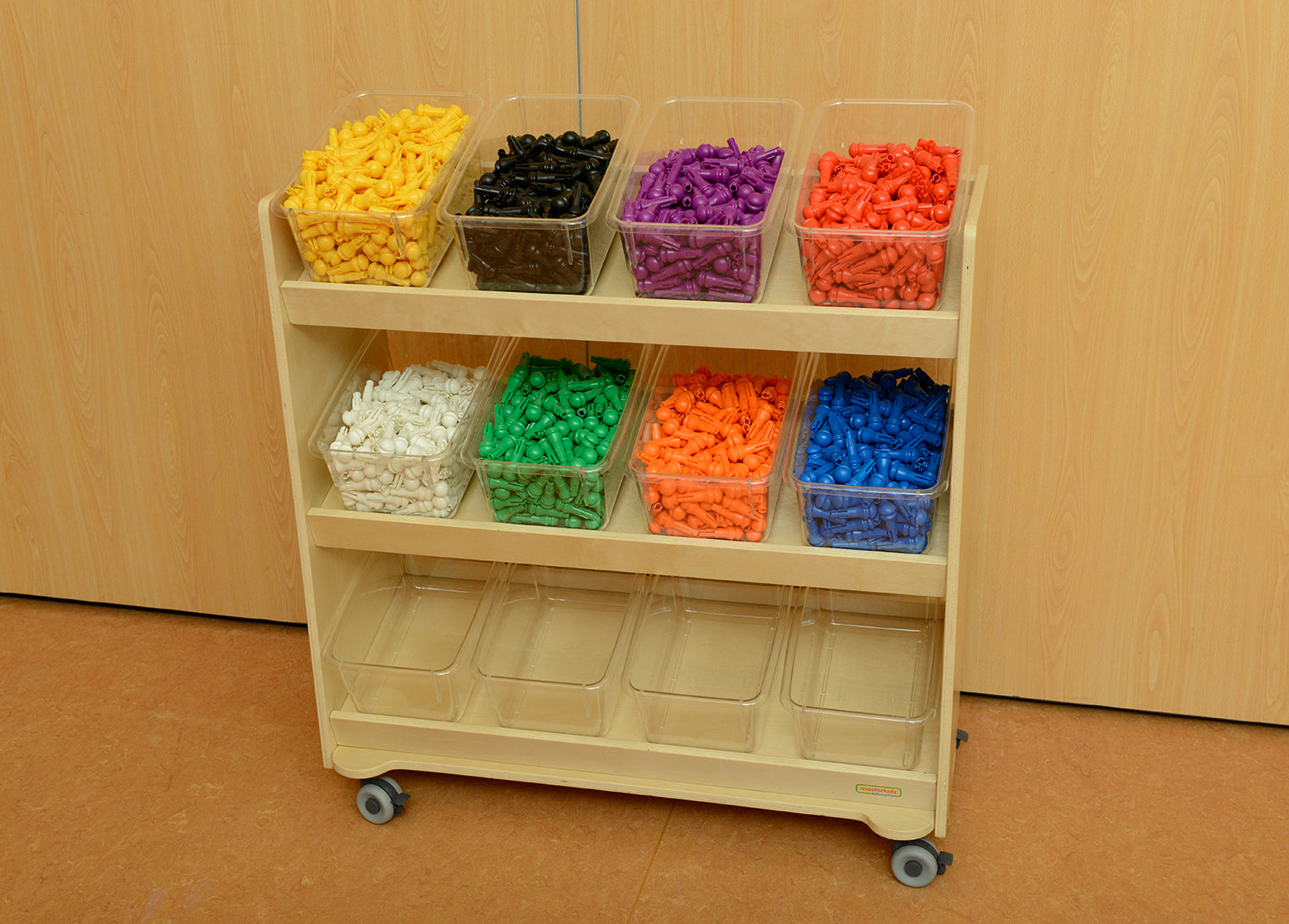 Kit de 512 peças STEM pinos pack I (8 cores) - Sílaba