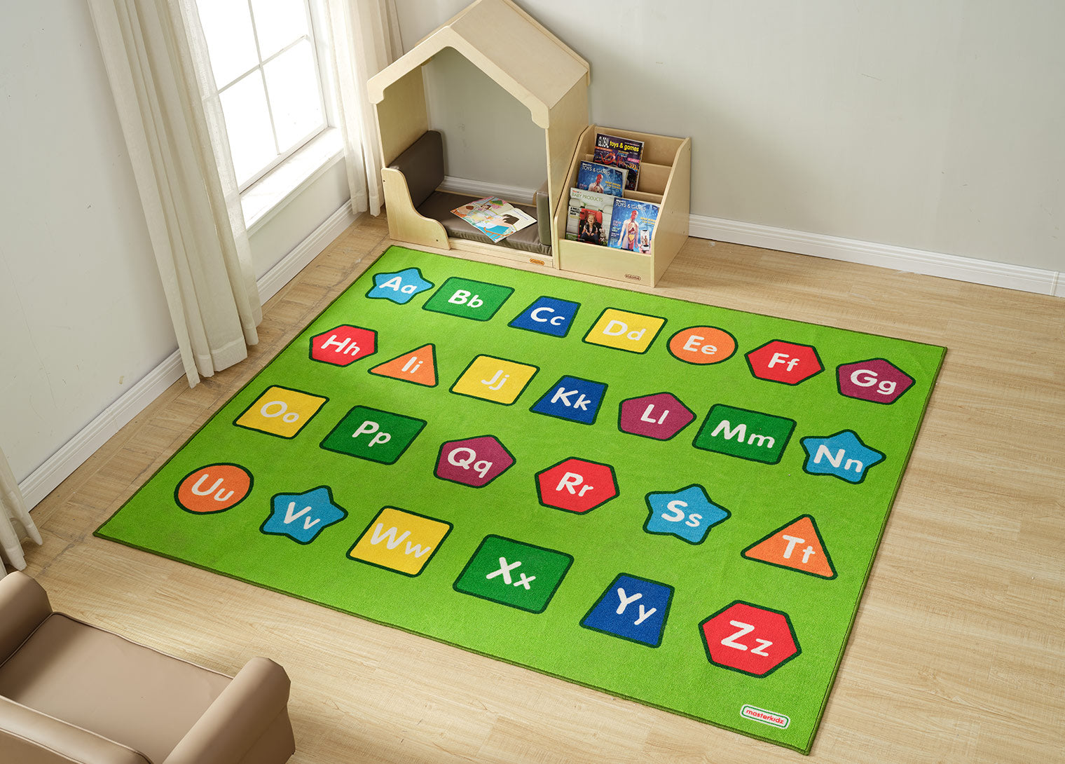 Tapete Educativo con Letras y Formas 2400 x 2400 mm