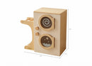 Washer and dryer with clothesline "Faz de Conta" white