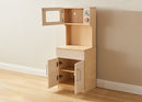 White "Pretend Play" microwave cabinet