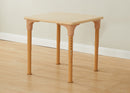 Mesa quadrada regulável Alrik tampo madeira natural 600 x 600 mm - Sílaba