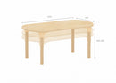 Mesa oval regulável Alrik tampo madeira natural 1200 x 600 mm estrutura metálica - Sílaba