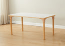 Mesa dupla regulável Alrik tampo branco 1200 x 600 mm - Sílaba
