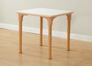 Mesa quadrada regulável Alrik tampo branco 600 x 600 mm - Sílaba