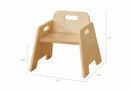 Wooden Chair with Armrests 22 cm