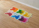 Tapete em Forma de Puzzle Sensorial com Líquido