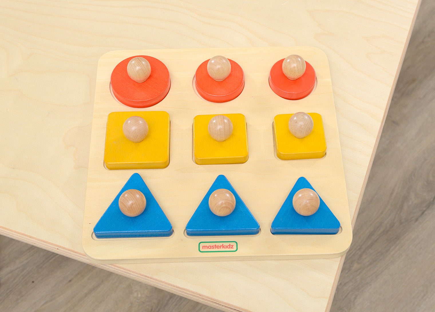 Quadro didático sequência tamanhos e formas - Sílaba