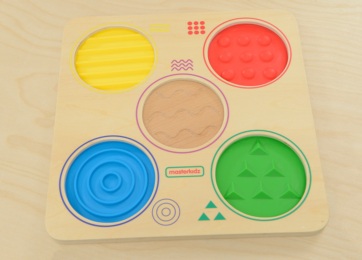 Quadro didático simulação tátil