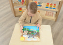 Quadro didático STEM ciclo de vida da água