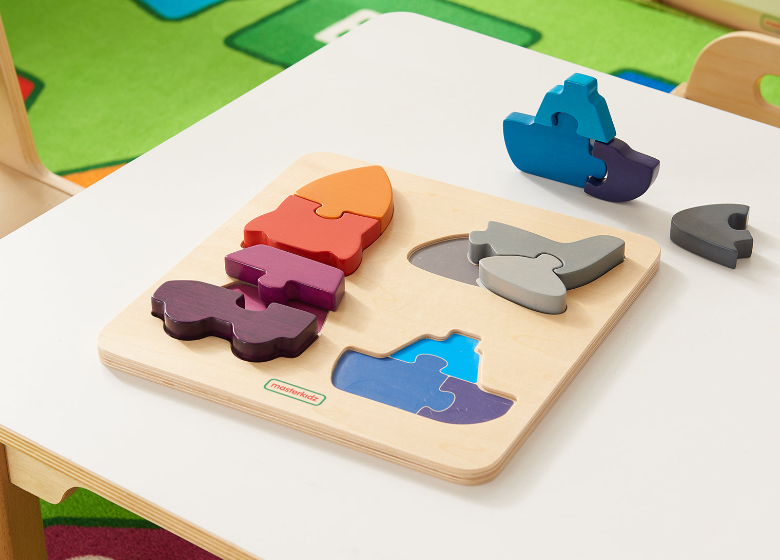 Quadro didático puzzle transportes