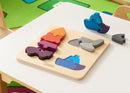 Quadro didático puzzle transportes