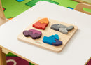 Quadro didático puzzle transportes