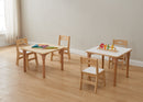 Mesa quadrada regulável Alrik tampo branco 600 x 600 mm - Sílaba