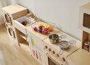 White "Pretend Play" microwave cabinet