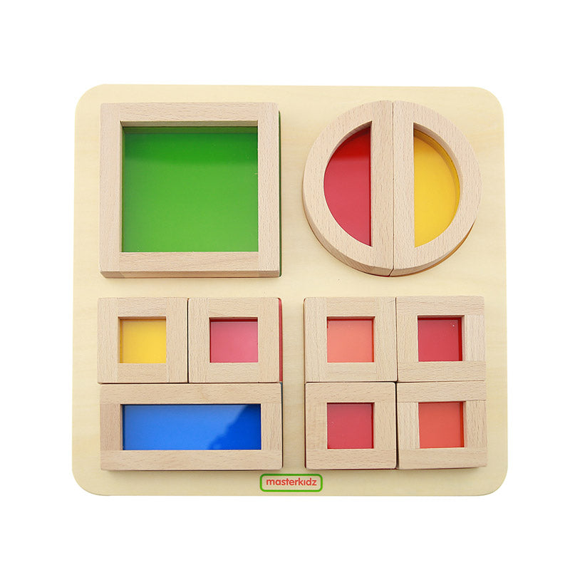Quadro didático blocos coloridos