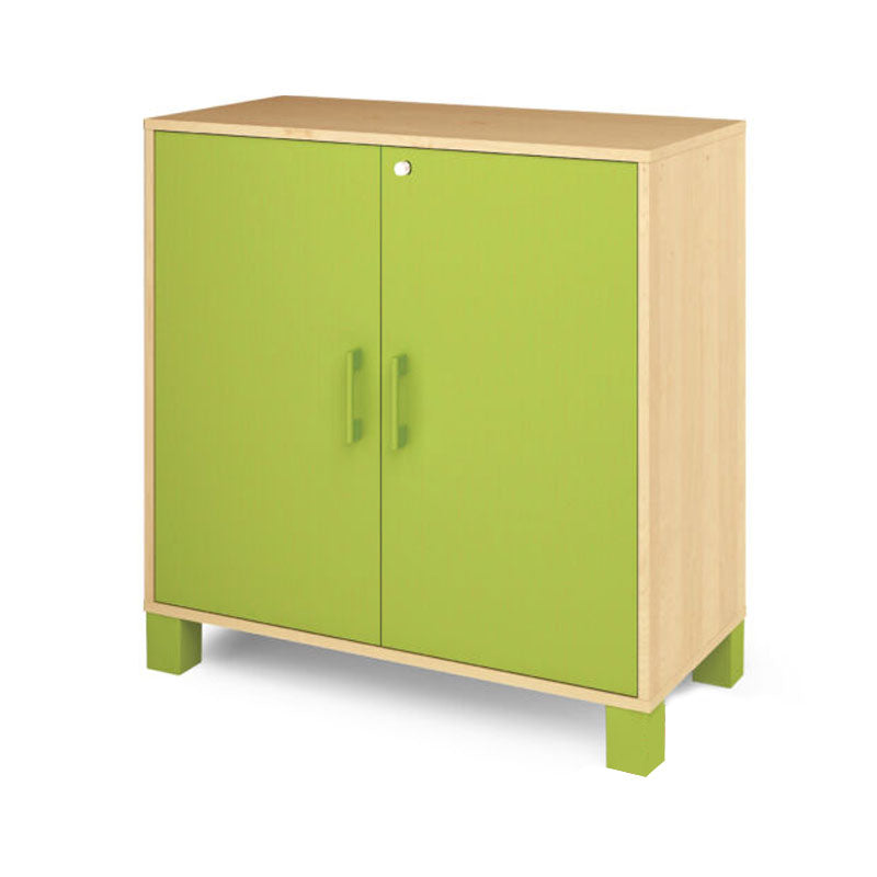 Medium-sized cabinet with doors and lock.