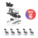 Pack 5 Microscópios Binoculares Motic B1 220E-SP