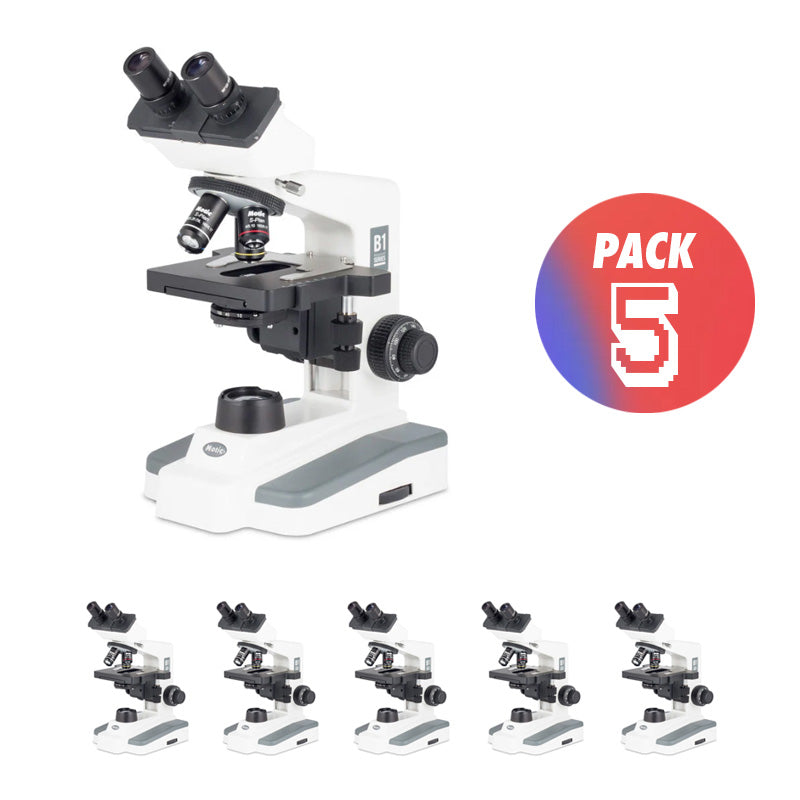 Pack 5 Microscópios Binoculares Motic B1 220E-SP