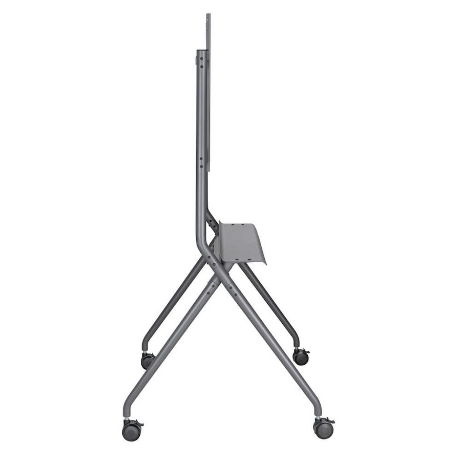 Height-adjustable floor stand for monitor