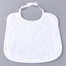 Babete de criança felpo branco impermeável 20x30cm (12 unidades)