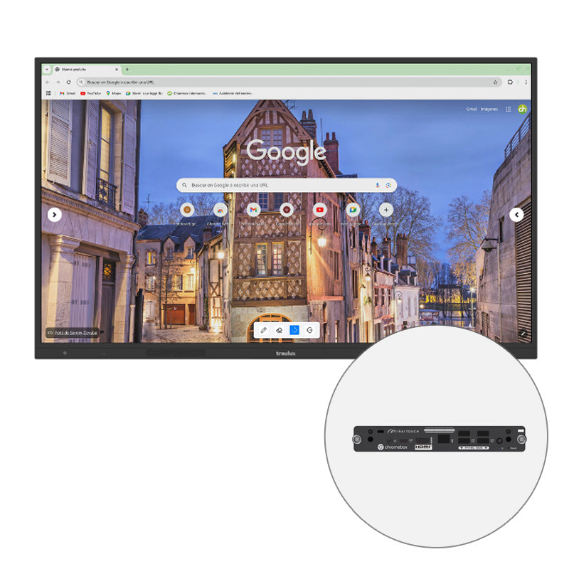 Bundle Monitor Interativo Traulux Standard TX + OPS - Sílaba
