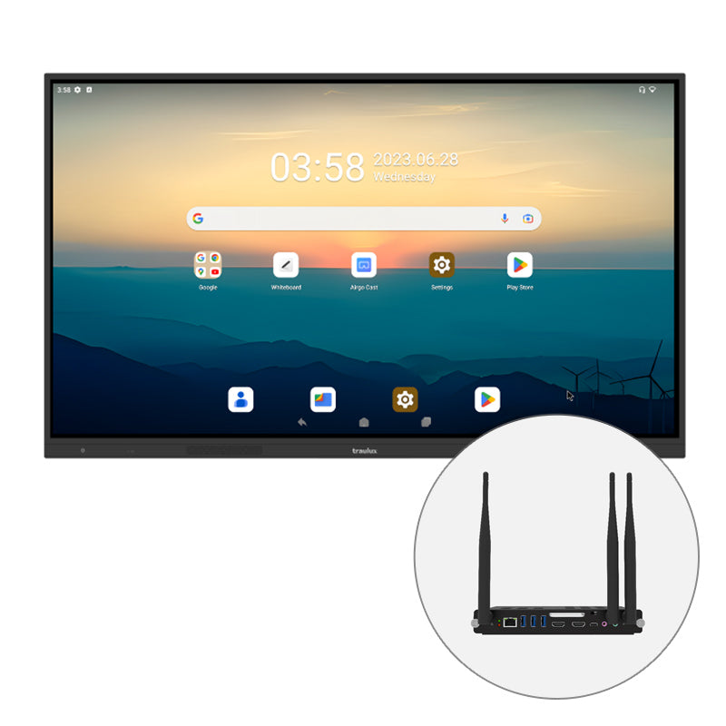 Bundle Monitor Interativo Traulux Standard TX + OPS - Sílaba