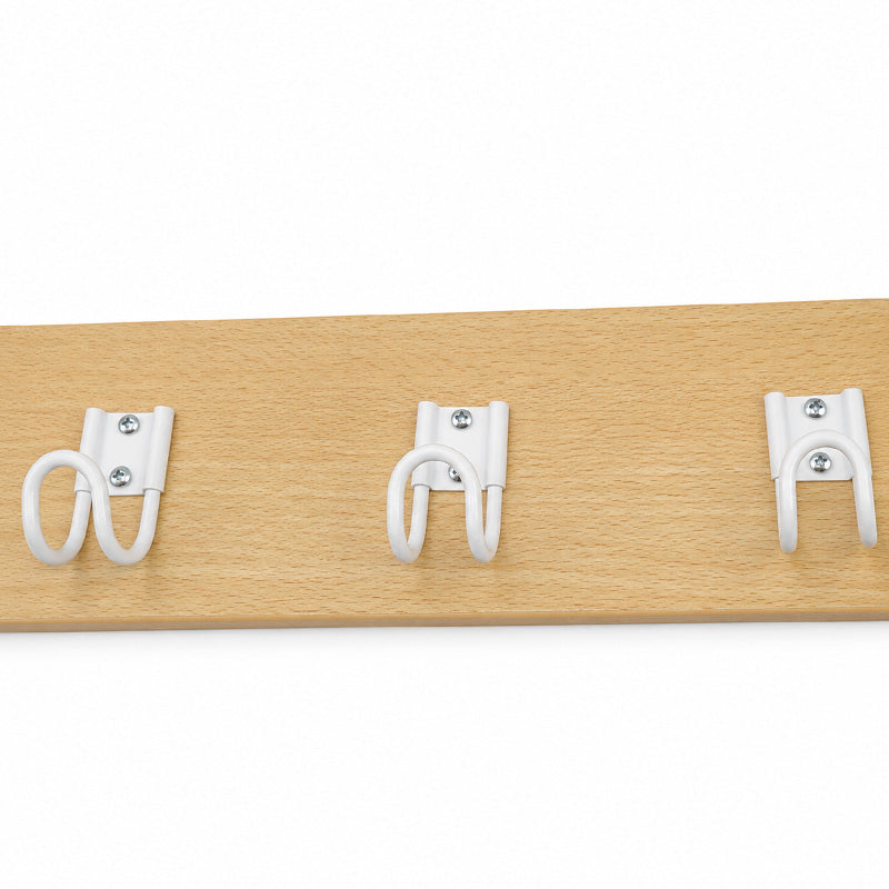 Régua de 4 cabides brancos