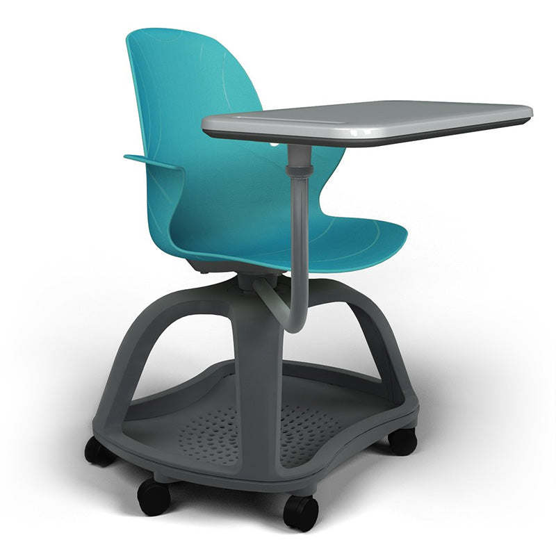 Silla Bloom con ruedas y tableta de mano