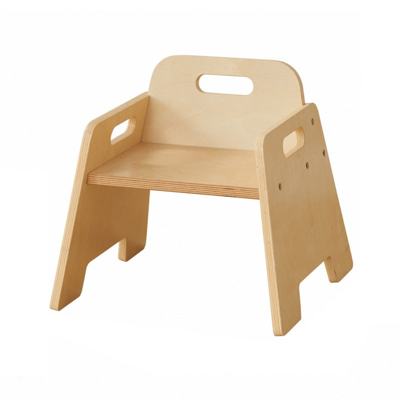 Silla de madera con reposabrazos 22 cm