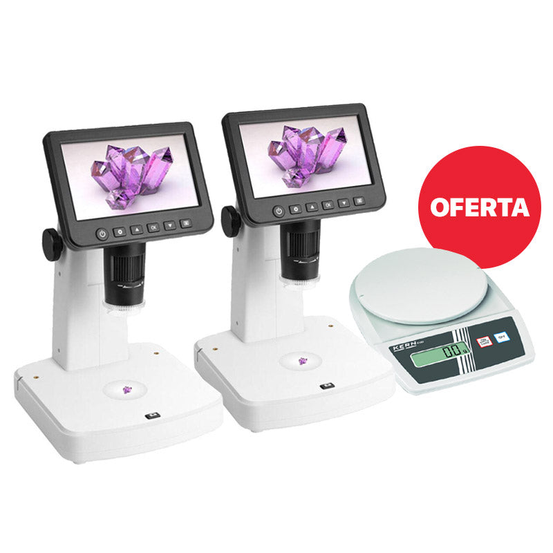 Microscópio DTX 700 LCD (2 unidades) + OFERTA Balança