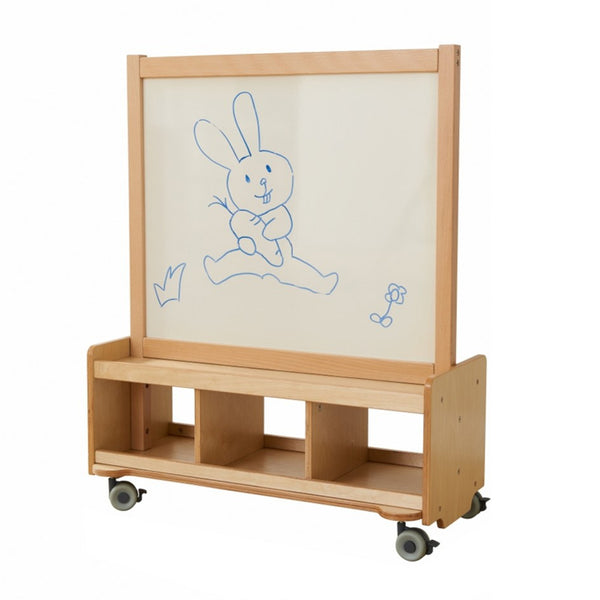 Painel Móvel de Dupla Face - Quadro Branco e Quadro Preto