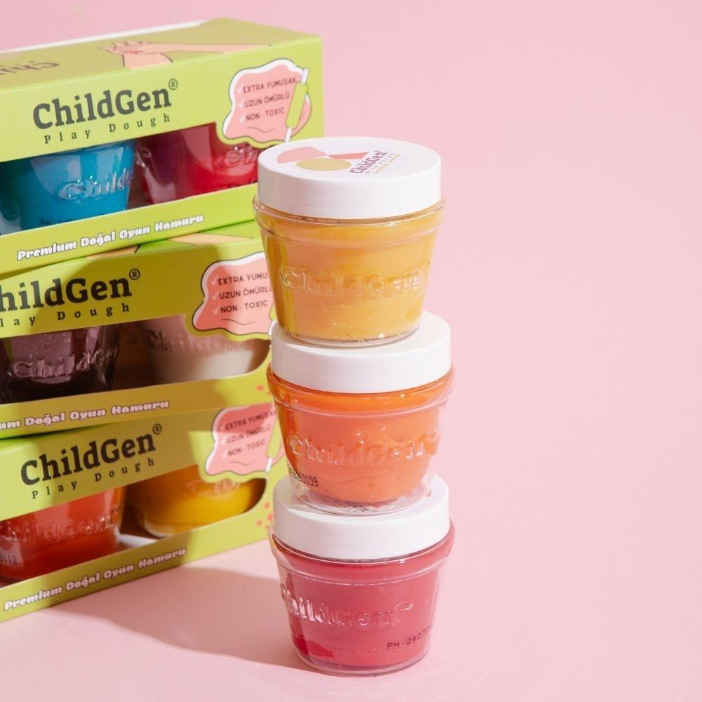 Plastilina (3 x 125 gr) Amarilla, rosa y naranja