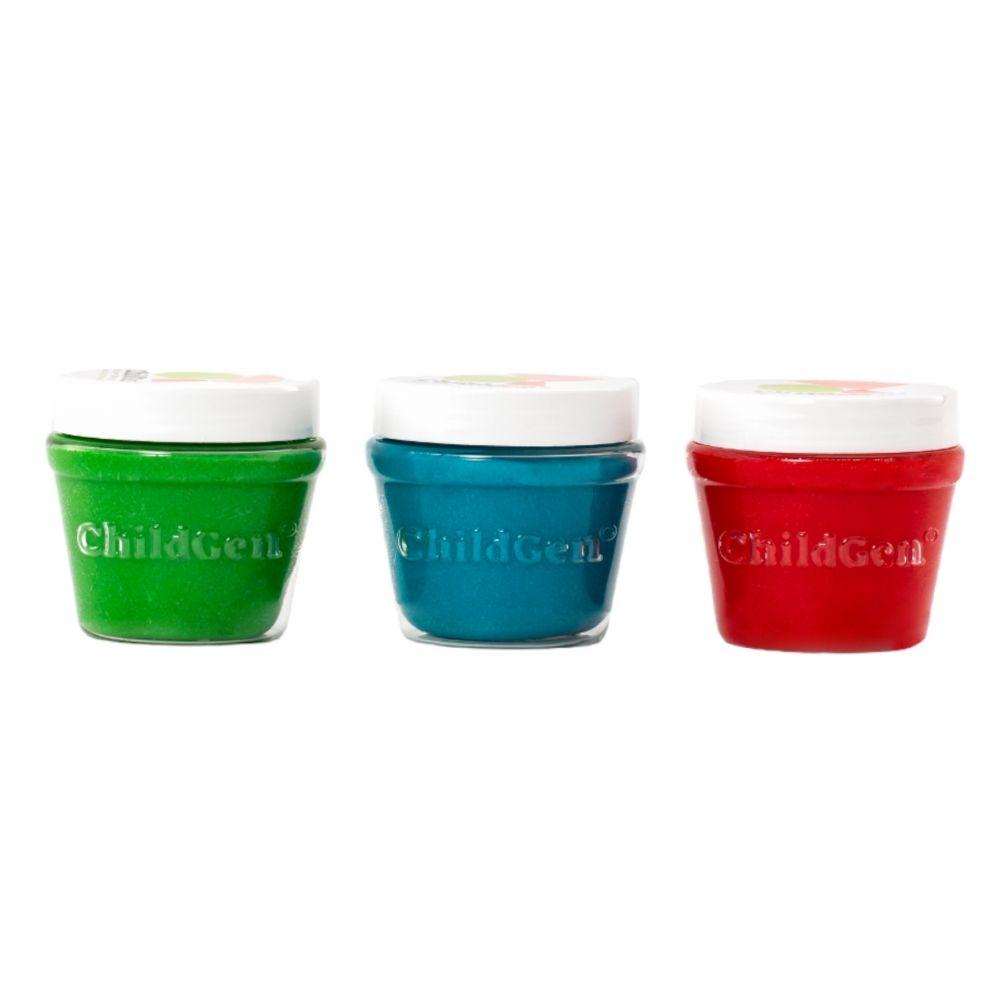 Plastilina (3 x 125 gr) Verde, azul y rojo