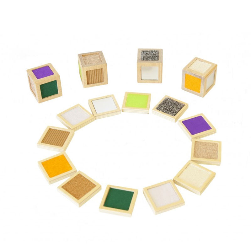 Wooden sensory cubes (set of 4)