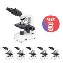 Pack 5 Microscópios Binoculares Motic Ecoline C-20 Led