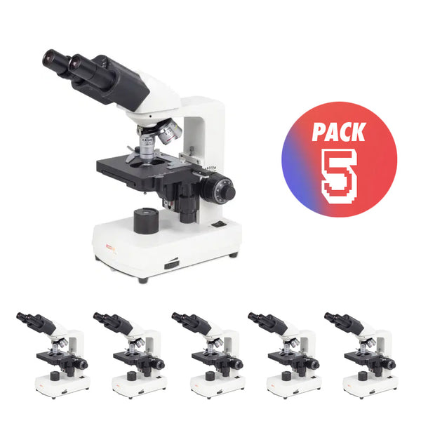 Pack 5 Microscópios Binoculares Motic Ecoline C-20 Led