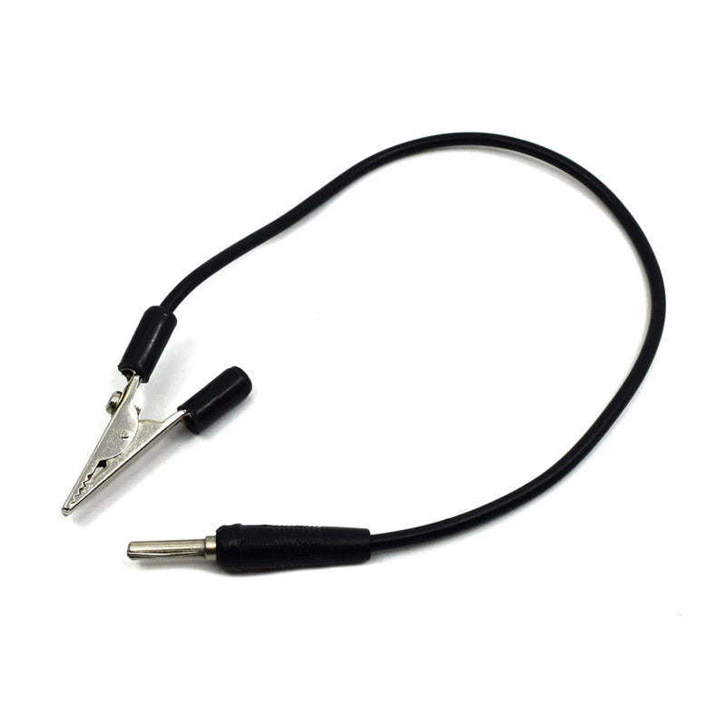 Fios de ligação com banana/crocodilo 300mm (preto) - Sílaba