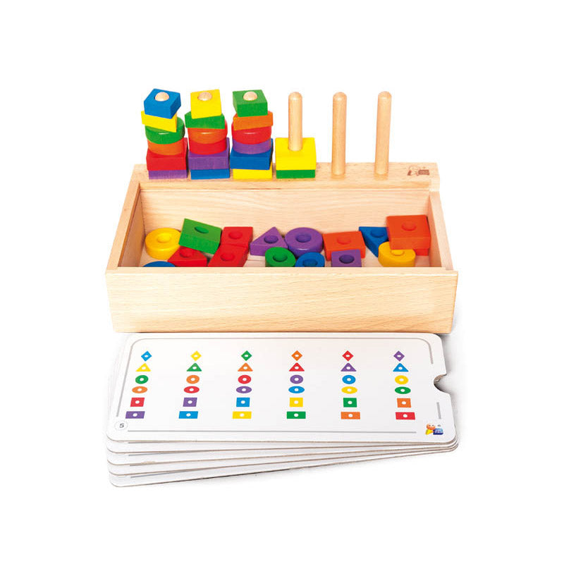 Geometric shapes in wood for ordering