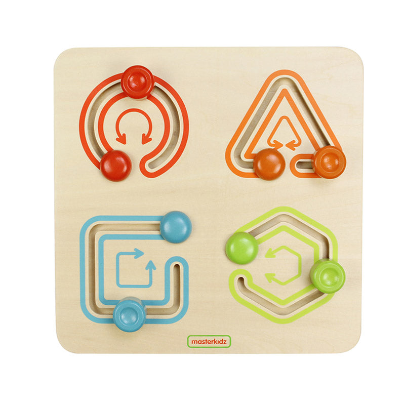 Quadro didático labirinto formas geométricas