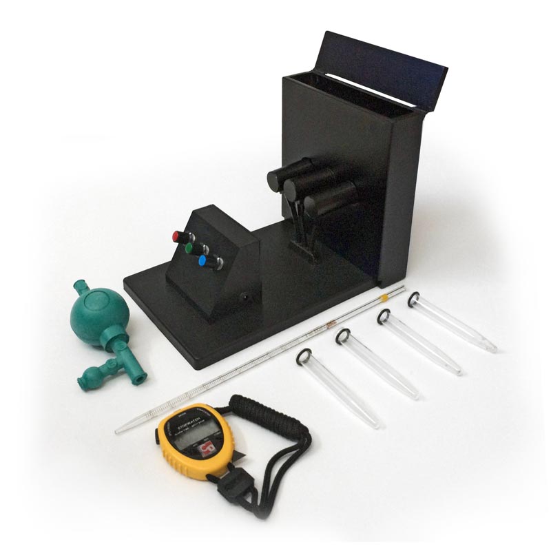 Kit para el estudio de reacciones fotoquímicas.