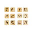 Jogo de memória com desenhos ancestrais