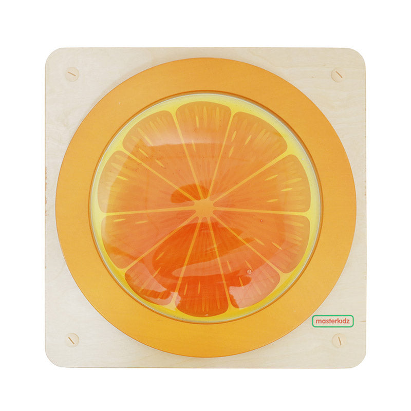 Painel STEAM laranja sensorial e estimulante