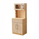 White "Pretend Play" microwave cabinet