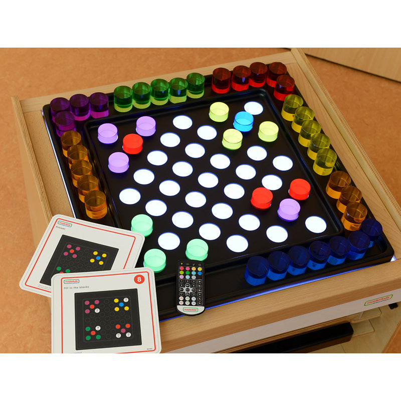 Bandeja de jogos para acrílicos coloridos