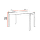 Mesa dupla com pernas em madeira NE