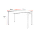 Mesa dupla com pernas em madeira NE