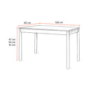 Mesa dupla com pernas metálicas NE